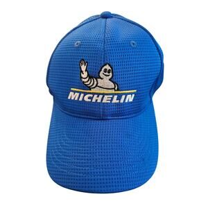 Blue Michelin Man Embroidered Adjustable Baseball Cap 100% Polyester Style #3301